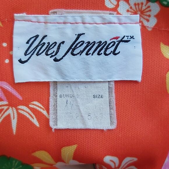 Vintage Yves Jennet 2 Piece Polynesian Outfit Set Size 10 - Picture 7 of 9